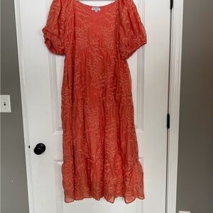Polagram Coral Midi Dress